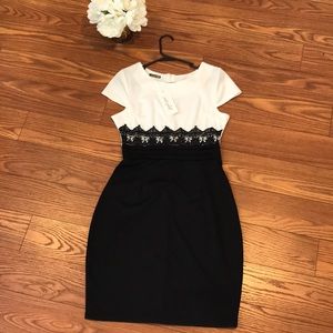 Black and white dress